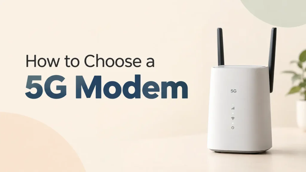How to Choose a 5G Modem